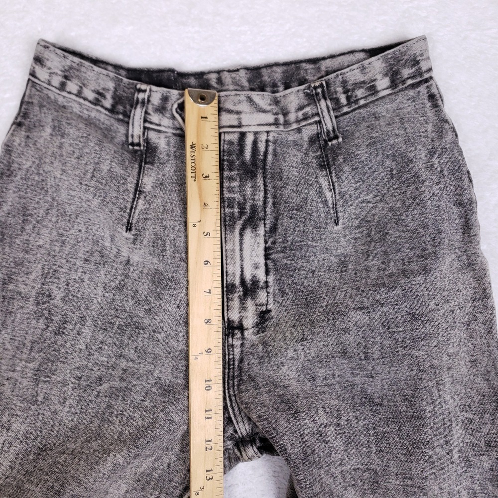 Denim Republic Vintage 13/14 High Waisted Acid Wash Stirrup Jeans Gray 80s 90s - Picture 5 of 11